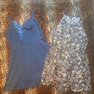 💙 OLD NAVY Lot 💙 jean / denim DRESS 💙 black JUMPER. Both Sleeveless & Large